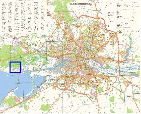 mapa de Kaliningrado