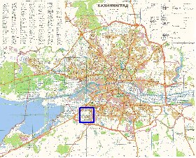 mapa de Kaliningrado