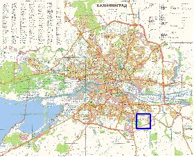 mapa de Kaliningrado