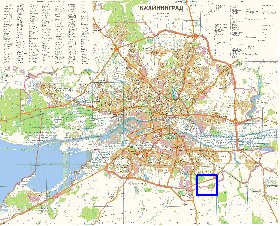 mapa de Kaliningrado