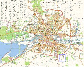 mapa de Kaliningrado