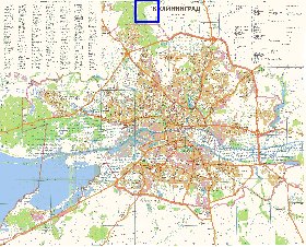 mapa de Kaliningrado