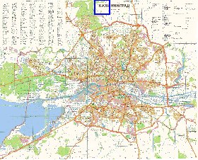 mapa de Kaliningrado