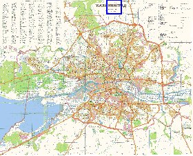 mapa de Kaliningrado