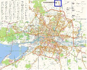 mapa de Kaliningrado