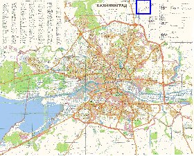 mapa de Kaliningrado