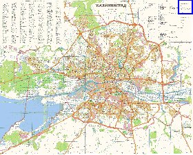 mapa de Kaliningrado