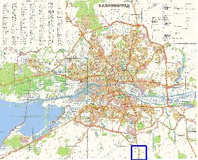 mapa de Kaliningrado