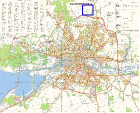 mapa de Kaliningrado