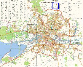 mapa de Kaliningrado