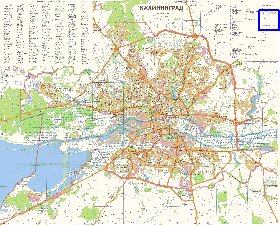 mapa de Kaliningrado