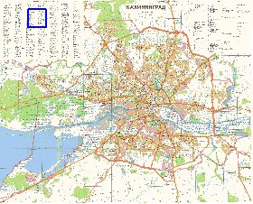 mapa de Kaliningrado