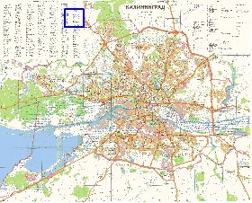 mapa de Kaliningrado