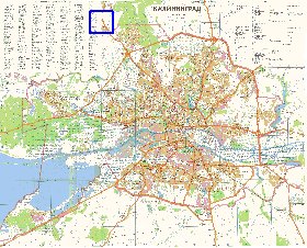 mapa de Kaliningrado