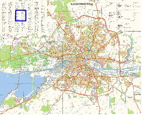 mapa de Kaliningrado