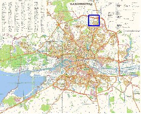 mapa de Kaliningrado