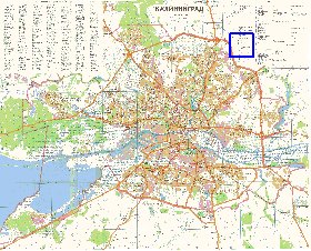 mapa de Kaliningrado