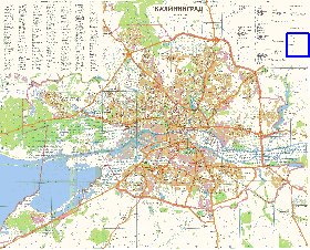 mapa de Kaliningrado