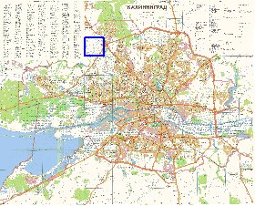 mapa de Kaliningrado