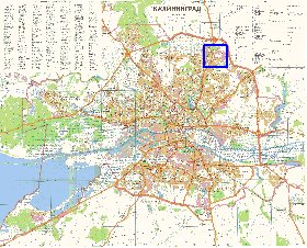 mapa de Kaliningrado