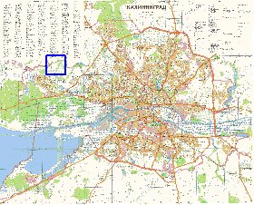 mapa de Kaliningrado