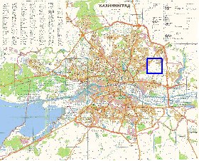 mapa de Kaliningrado