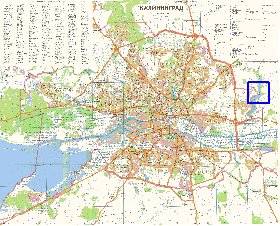 mapa de Kaliningrado