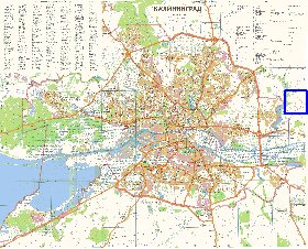 mapa de Kaliningrado