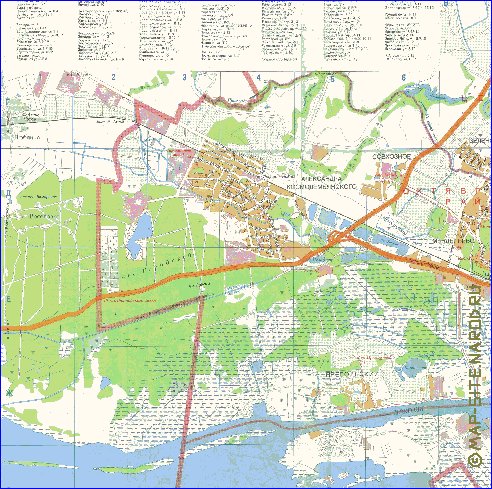 mapa de Kaliningrado