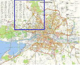 mapa de Kaliningrado