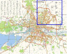 mapa de Kaliningrado