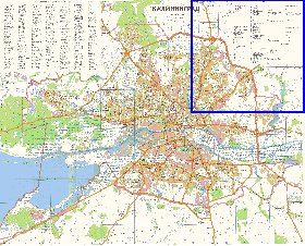 mapa de Kaliningrado