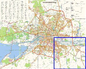 mapa de Kaliningrado