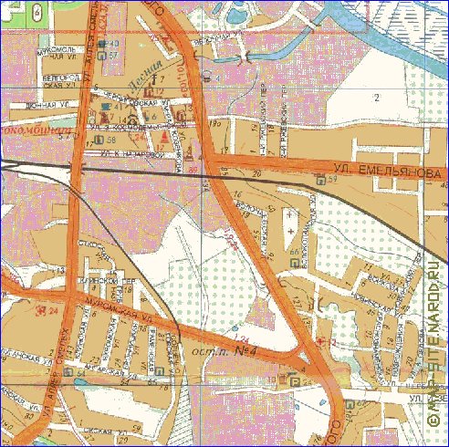 mapa de Kaliningrado