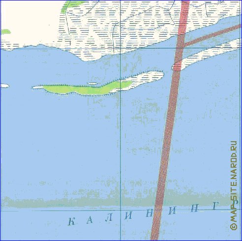 mapa de Kaliningrado