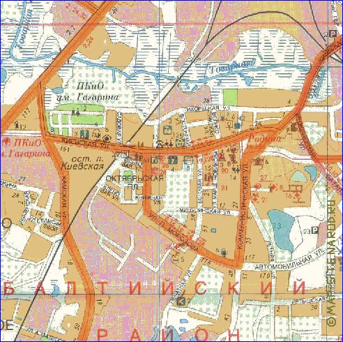 mapa de Kaliningrado