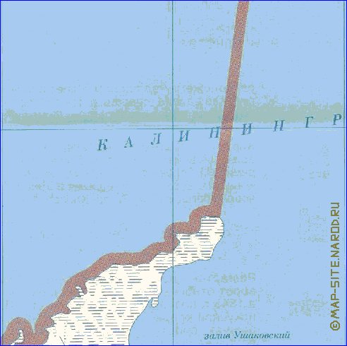 mapa de Kaliningrado