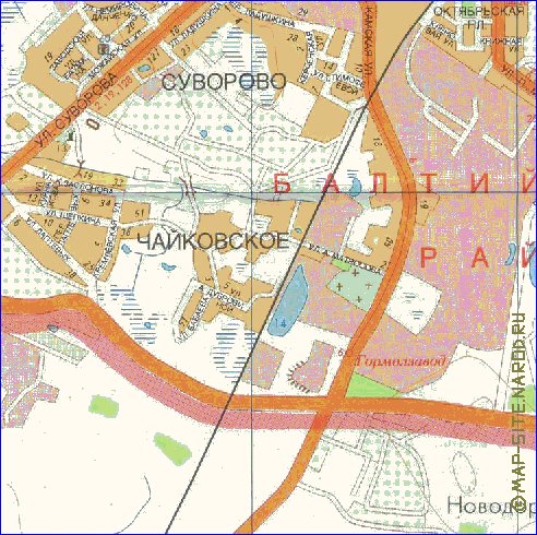 mapa de Kaliningrado