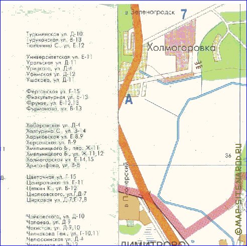 mapa de Kaliningrado