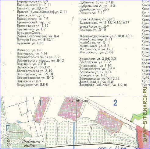 mapa de Kaliningrado