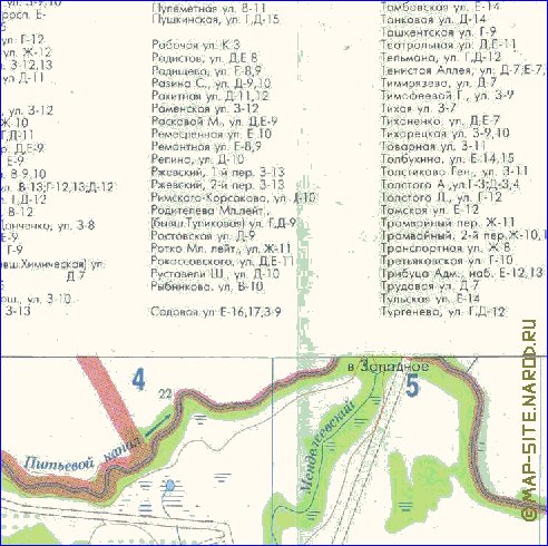 mapa de Kaliningrado