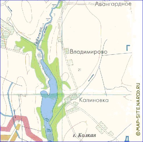 mapa de Kaliningrado