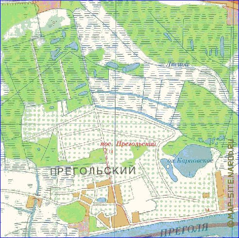 mapa de Kaliningrado