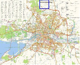 mapa de Kaliningrado