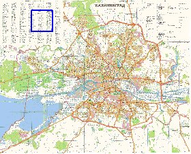 mapa de Kaliningrado