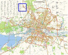 mapa de Kaliningrado