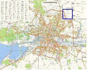 mapa de Kaliningrado