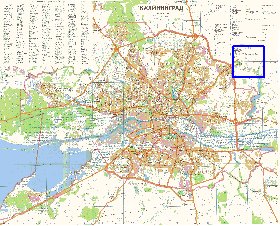 mapa de Kaliningrado