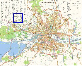 mapa de Kaliningrado