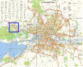 mapa de Kaliningrado